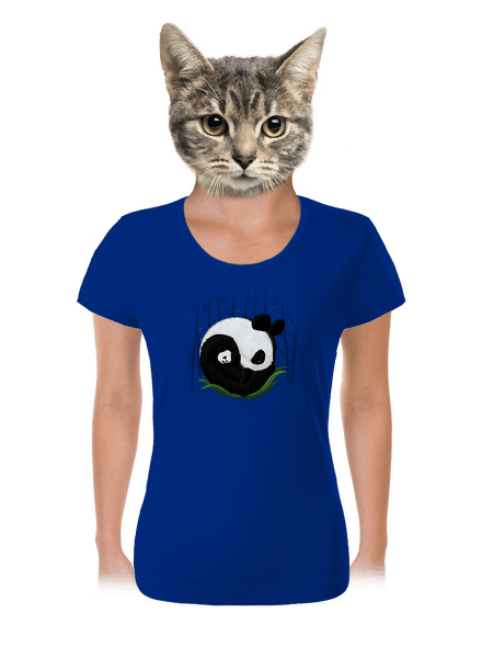 Két alvó panda női póló Royal Blue Mal