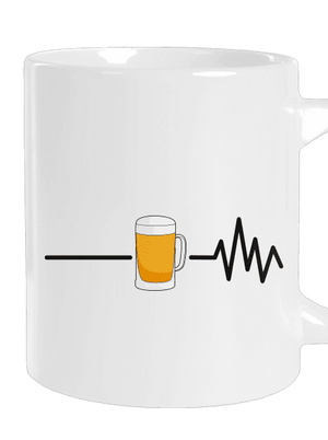 Beer help nagy bögre White