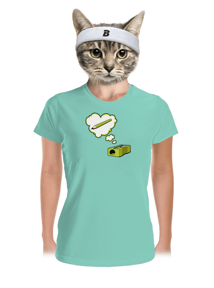 Ceruza és hegyező női sportpóló Mint Mal