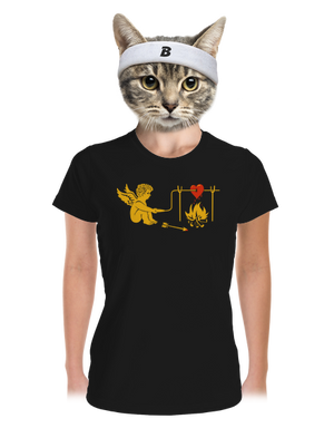  női sportpóló Black