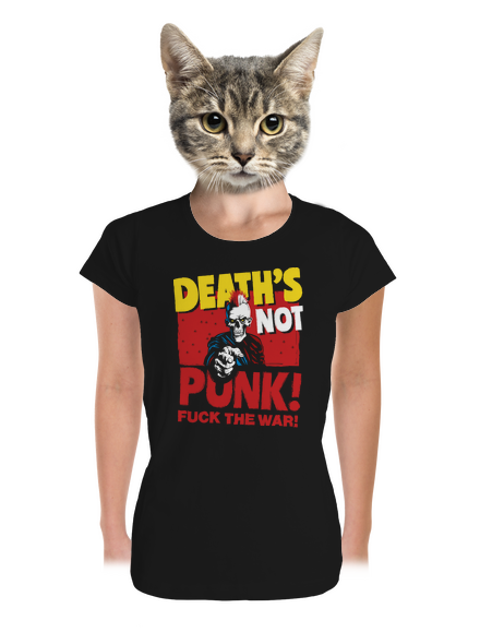 Death's not punk prémium női póló Black