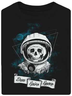 Dum spiro spero unisex túlméretezett póló Black