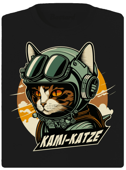 Kami-Katze női sportpóló Black