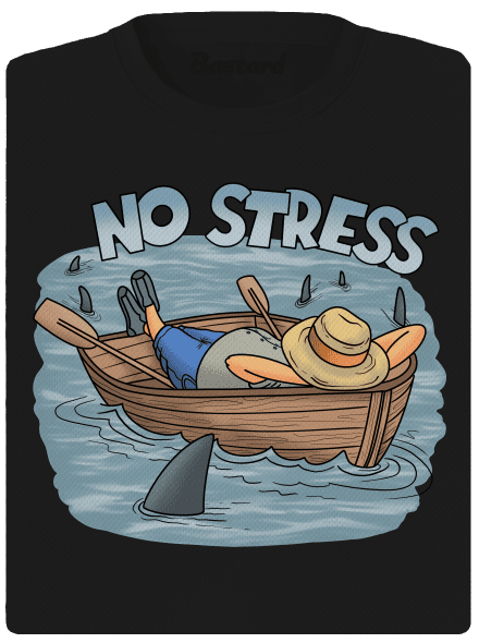 No stress női sportpóló Black