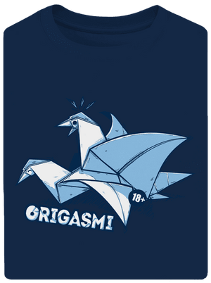 Origasmi unisex túlméretezett póló Midnight Blue