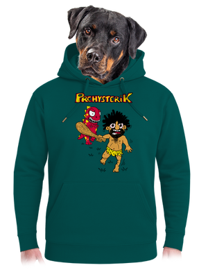 Prehysterik unisex prémium pulóver Emerald Green