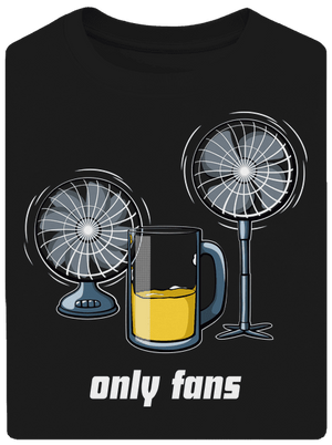 Only fans unisex túlméretezett póló Black