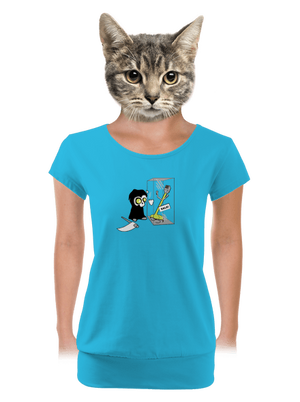 női póló elasztikus alsó szegéllyel