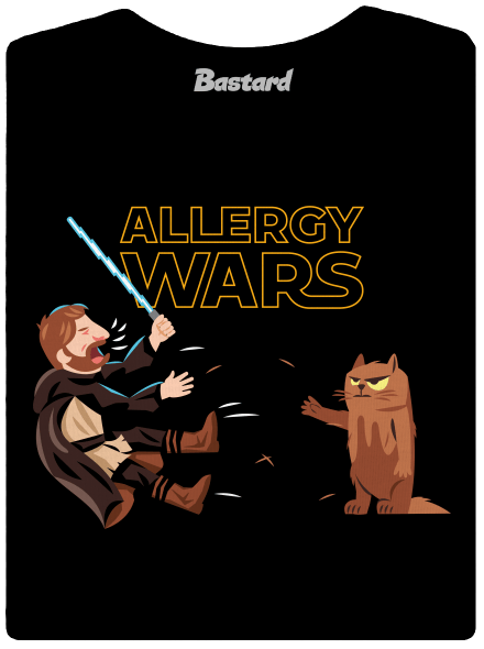 Allergy Wars prémium női póló Black