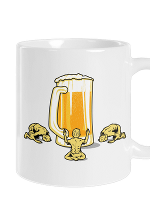 A sör istene hagyományos bögre White