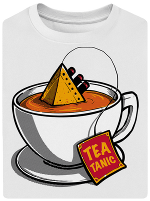 Teatanic unisex túlméretezett póló White