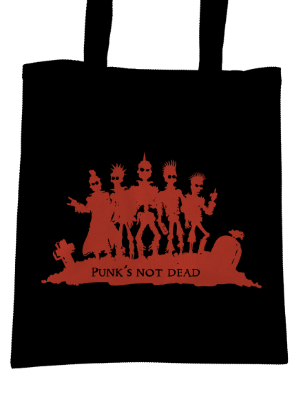 Punks not dead! táska Black