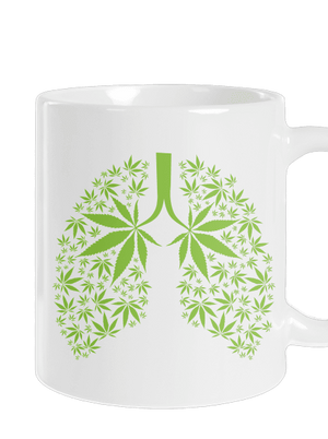 Gandzsa tüdő hagyományos bögre White