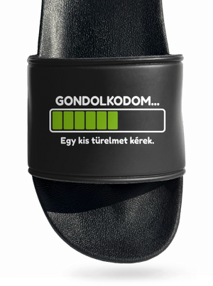 Gondolkodom papucs Black