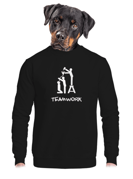 Teamwork unisex crewneck Black