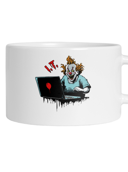 I.T. Clown macaron bögre White