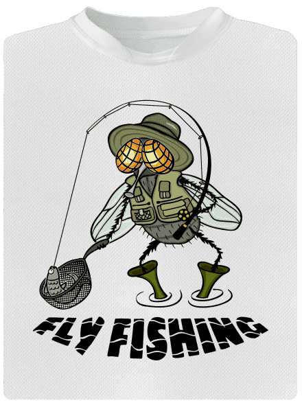Fly fishing gyerek sport póló White