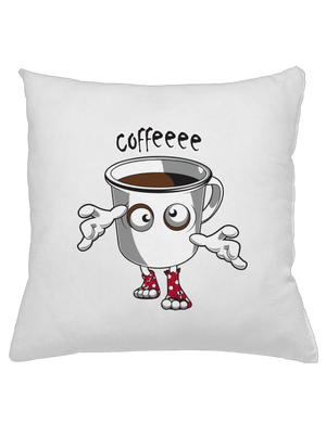 Zombie coffee párna White