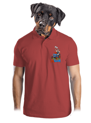 ZeThor férfi pólóingek Burgundy