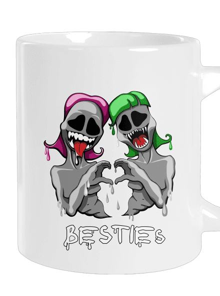 Besties nagy bögre White