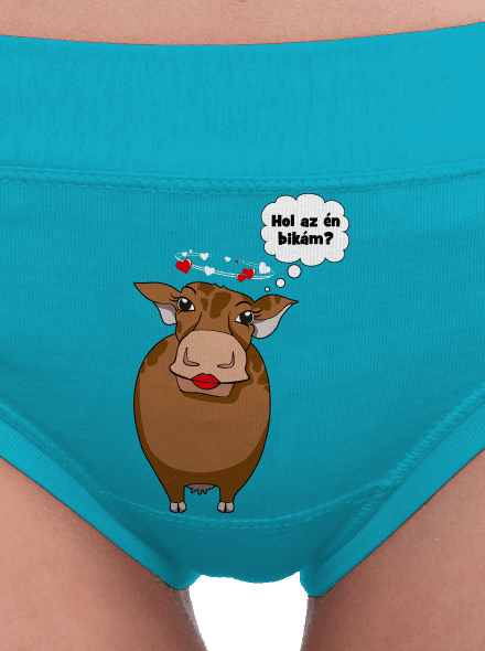 Tehén és bika női bugyik Turquoise