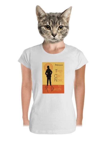 Le Chat Noir prémium női póló White