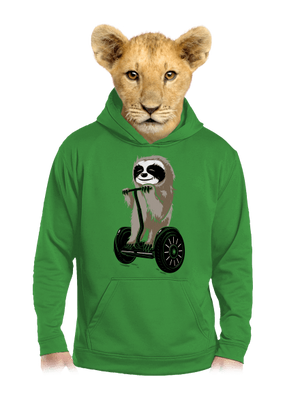 Lajhár gyerek kenguruzsebes pulóver Kelly Green AWD