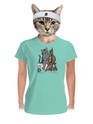 Dorombol a macska női sportpóló Mint Mal