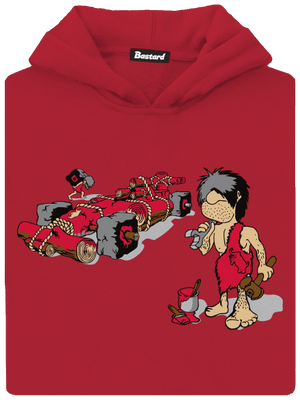 Képlet gyerek kenguruzsebes pulóver Fire Red