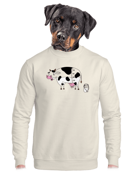 Tehén unisex crewneck Off White