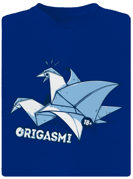 Origasmi férfi sportpóló Royal Blue Mal