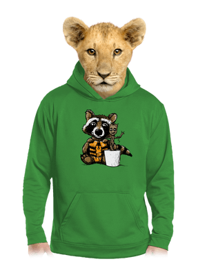 A galaxis őrzői gyerek kenguruzsebes pulóver Kelly Green AWD