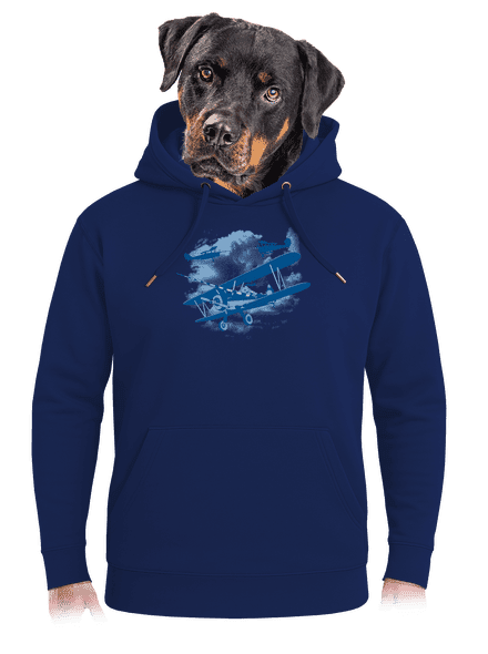 Égi lovagok unisex prémium pulóver Navy