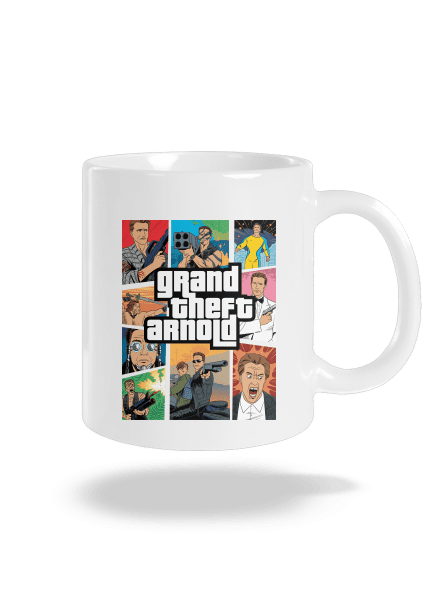 Grand Theft Arnold hagyományos bögre White