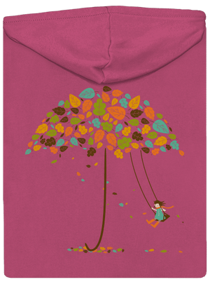 Ősz cipzáras női pulóver Magenta