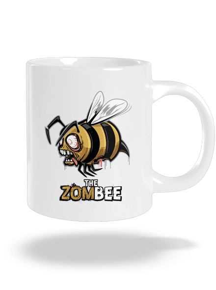 ZomBee - sárga nagy bögre White