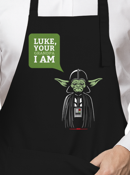 Mr. Yoda: Your grandpa I am kötény Black