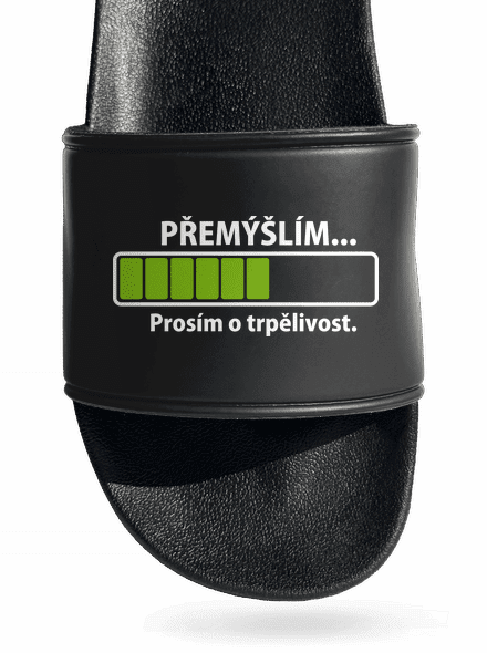 Gondolkodom papucs Black