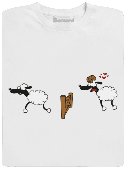 Sheeps in love férfi hosszú ujjú póló White