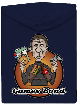 Games Bond cipzáras férfi pulóver Navy