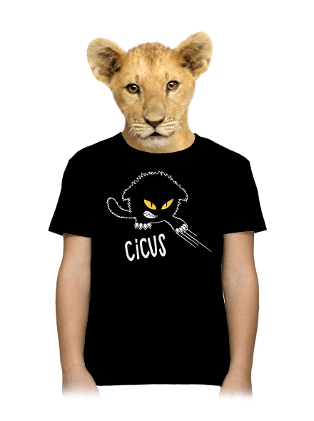 Cicus gyerek póló Black
