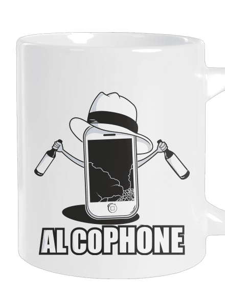 Al Cophone nagy bögre White