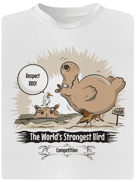 Strongest bird gyerek sport póló White