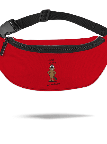Naked beaver övtáska Red