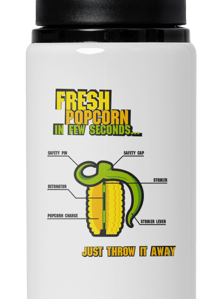 Popcorn grenade kulacs White