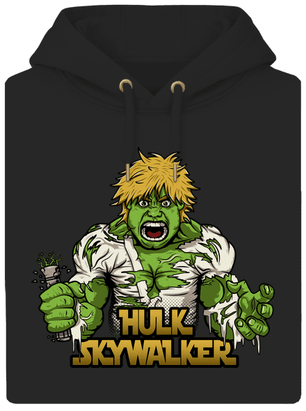 Hulk Skywalker unisex prémium pulóver Dark Black