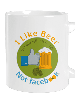 I like beer nagy bögre White