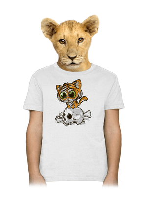 Tigriskölyök gyerek póló White