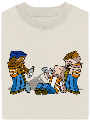 Real Minecraft unisex crewneck Off White