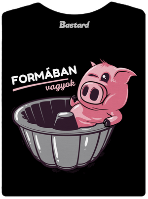 Formában prémium női póló Black